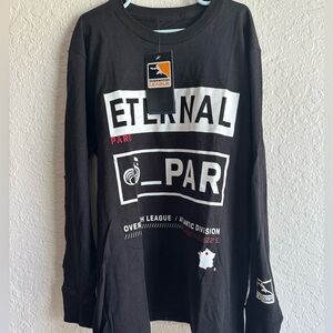 NWT Boys Medium OVERWATCH League Long Sleeve T-Shirt Paris - Black